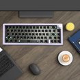 thumbnail image 1 of Teclado para juegos GMK67, uso práctico, accesorios de juegos retroiluminados RGB (púrpura), 2 uds., 1 of 4