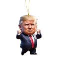 thumbnail image 3 of Patriótico Donald Trump 2024 Adorno Navideño Acrílico Dibujos Animados (E), 3 of 4
