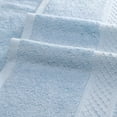 thumbnail image 2 of Unique Bargains Cotton Bath Towels 2 Pack Soft Towel Quickdry Oversized Bath Towels Blue 28" x 56", 2 of 8