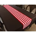 thumbnail image 3 of Cotton Print Table Runner 1 Inch Wide Stripes Red and White, 3 of 4