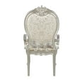 thumbnail image 3 of ACME Bently Nailhead Trim Fabric Upholstery Arm Chair in Champagne (Set of 2), 3 of 5
