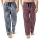 thumbnail image 1 of Pantalón de pijama, tejido Fruit of the Loom, para hombre, a cuadros azules, 1 of 5