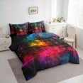 thumbnail image 3 of Castle Fairy Hippie Graffiti 7pcs Bedding Comforter Set,Abstract Artwork Queen Bedding Sets Super Cozy,Splash Splatter Queen Sheet Sets,Super Cozy Vintage Room Decor,Reversible, 3 of 8