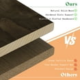 thumbnail image 5 of Papajet Solid Wood Full Bed Frame with Reclining Headboard & Wood Slat Support, Dark Brown, 5 of 8