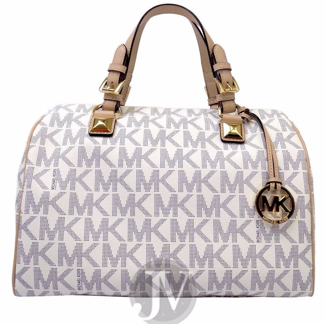white mk bag