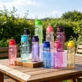 thumbnail image 5 of Sports Water Bottle with Leak Proof Flip Top Lid, BPA Free Reusable Plastic Water Bottle for Daily Gym and Outdoor Travel, Portable Handheld Water Bottle with Hand Wrist Strap, 1Pc(Red,8.6x2.5"), 5 of 9