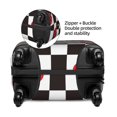 thumbnail image 3 of Goofa Ladybugs Of Black And White Checkers Pattern Luggage Covers For Suitcase,Suitcase Cover Protector Fit 18-32 Inch Luggage-Large, 3 of 9