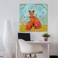 thumbnail image 3 of Marmont Hill "Autumn Foxes" by Sascalia Painting Print on Wrapped Canvas, 3 of 7