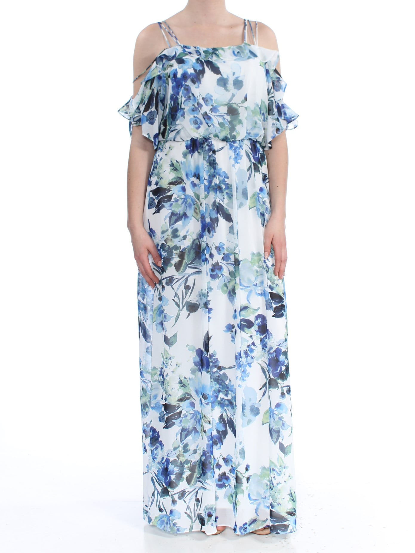 Ralph Lauren RALPH LAUREN Womens White Cut Out Floral Formal Dress Size 18