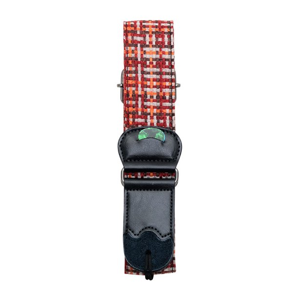 Correa de guitarra eléctrica Wosthever Accesorios universales para cuerdas musicales cinturón de hombro repuestos cómodos para bajos Accesorios para instrumentos musicales Naranja roja