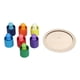thumbnail image 3 of Rainbow Friends Peg Dolls Beech Colorful Adorable Educational Wooden Peg Dolls para niños para niños ANGGREK Otros, 3 of 8