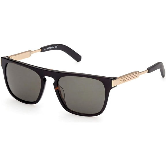 HARLEY DAVIDSON HD 1004X 52N Sunglasses Havana Frame Green Lenses 53mm