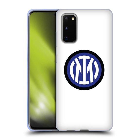 Head Case Designs Officially Licensed Inter Milan Badge Logo On White Soft Gel Case Compatible with Samsung Galaxy S20 / S20 5G