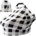 thumbnail image 1 of Fundas De Lactancia Para Recién Nacidos, Fundas Para Asientos De Coche De Bebé, Regalos Para Bebés Y Niños, Patrón De Cuadros En Blanco Y Negro, Regalo Para Bebé, 1 of 5