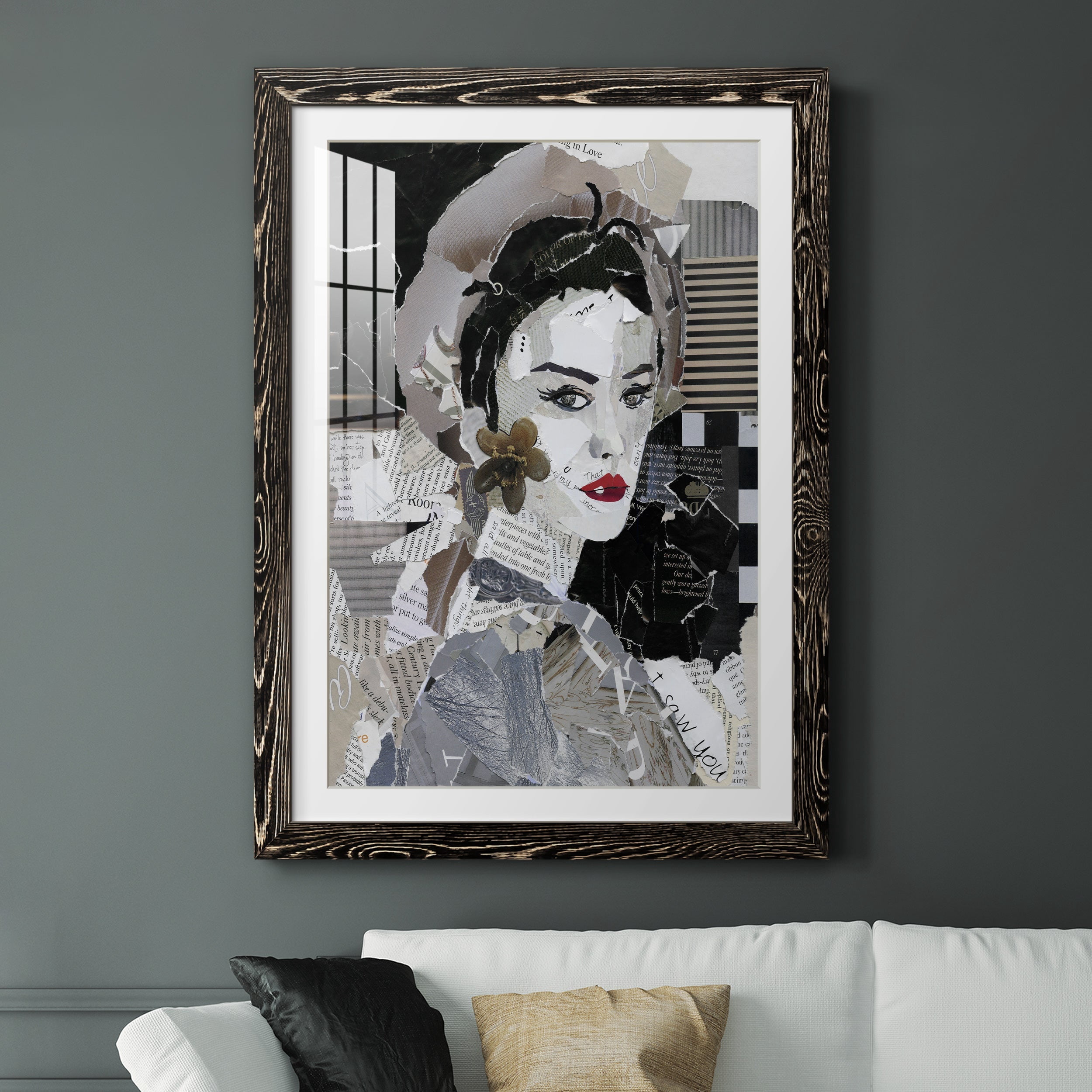 Runway Pause - Premium Framed Print - Distressed Barnwood Frame - Ready to Hang