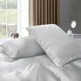 thumbnail image 3 of Vogue Linen Pure Mulberry Silk Duvet Cover - 19 Momme 6A Graded Silk - 1 Piece Duvet Cover Full/Queen 90" x 90", White, 3 of 3