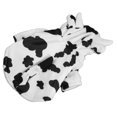 thumbnail image 4 of Sudadera con capucha para perros Chaqueta de invierno Elegante y lindo diseño de vaca Ropa de invierno para mascotas cómoda y cálida para perros pequeños y medianos Blanco M, 4 of 12