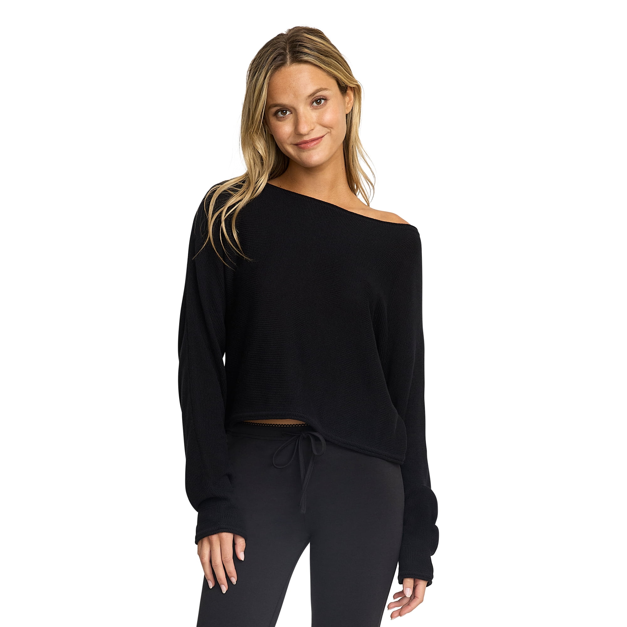 Mills by Millie Bobby Brown Women's Off The Shoulder Pullover, Sizes XXS- XXL