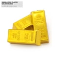 thumbnail image 2 of BESTONZON 5pcs Plastic Gold Bar Simulation Props Party Activity Props (6x2.8x1.7cm), 2 of 6