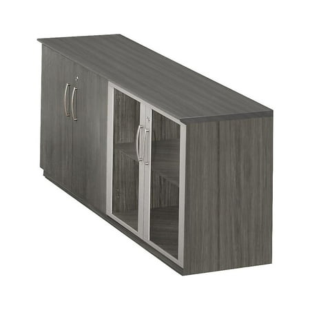 UPC: 0198860023779 | Safco Low Wall Storage Cabinet With Door Gray Steel 29 1/2H x 72W x 20D MVLCLGS