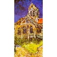 thumbnail image 2 of CafePress - Van Gogh Church Auvers Geometric - Large Beach Towel, Soft 30"x60" Towel with Unique Design, 2 of 3