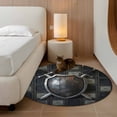 thumbnail image 2 of Round Rug 4Ft Washable Non-Slip, Farmhouse Shields Circle Area Rugs for Living Room Bedroom, Modern Vintage Shabby Chic Plaid Indoor Floor Mats Carpet Runner for Home Decor Aesthetic, 2 of 8
