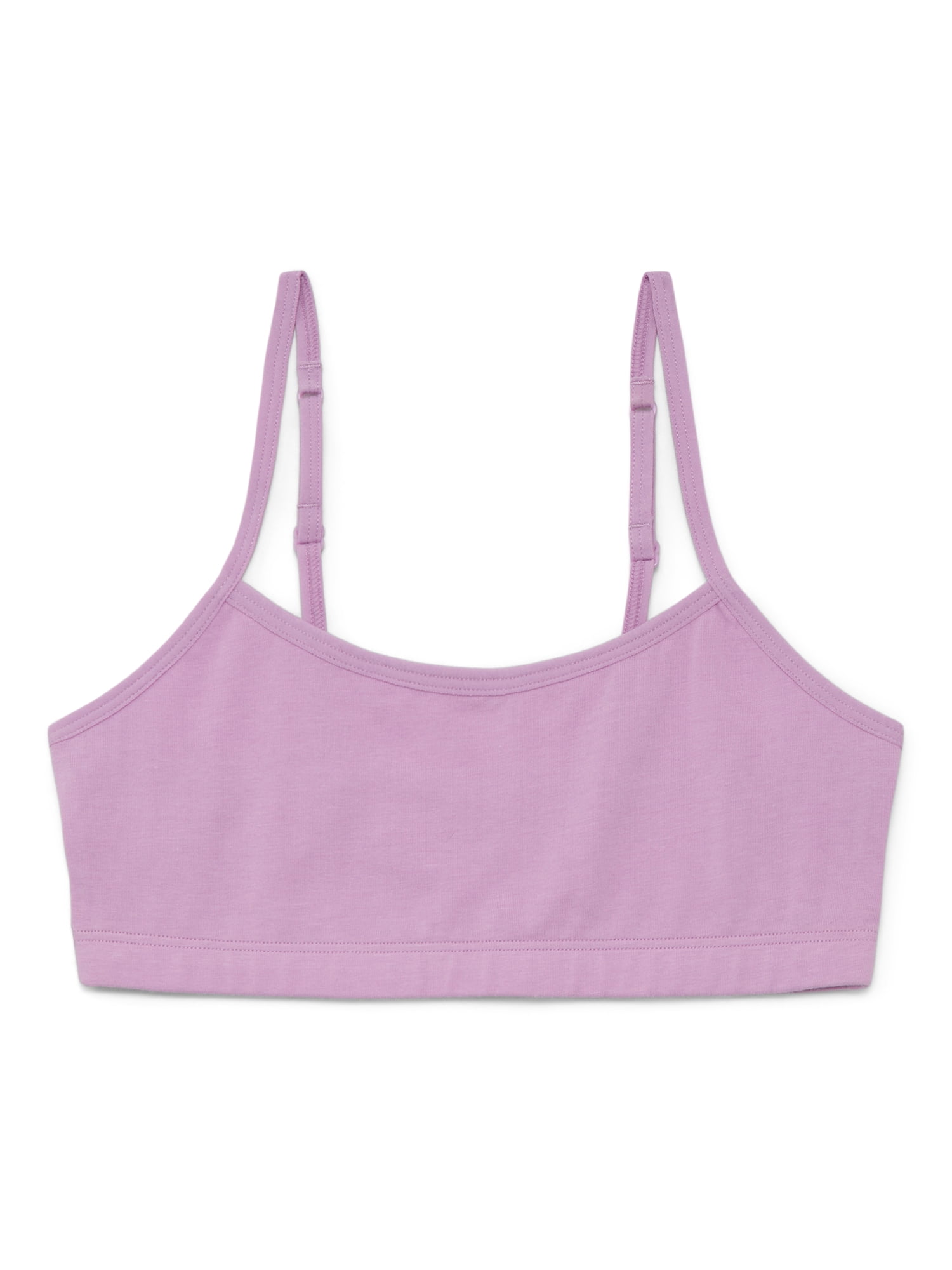Wonder Nation Girls Cotton-Blend Scoop Bralette and Brief Panties Bundle, 5-Pack, Sizes XS-2XL