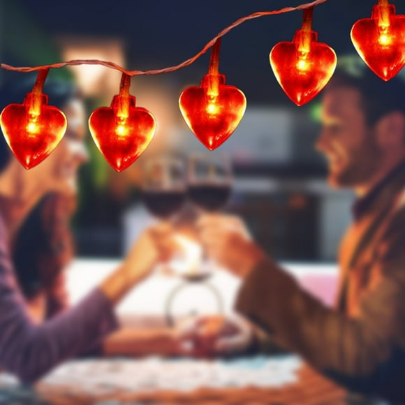 Love Heart Shaped String Lights Love Heart Shaped String Lights 6 Meter 40 Leds Heart Love Valentine Lights For Wedding Party Birthday Home Decor