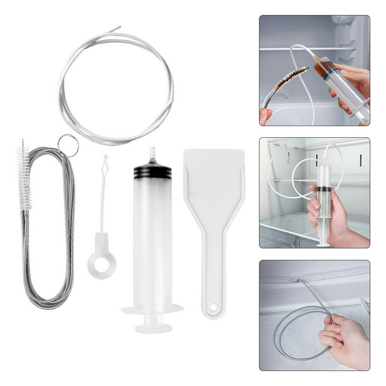 QWEQWE 4 Pcs Refrigerator Dredge Drain Hole Cleaning Water Outlet Dredge Tool,Water Line Buddy - Premium Frozen Water Line Tool - Quickly and Easily