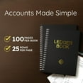 thumbnail image 2 of Ledger Book – Accounting Book for Small Business, Ledger Book, Finance Planner, Expense Tracker, Bookkeeping Notebook, Account Tracker, Spreadsheet Journal – Black, 2 of 8