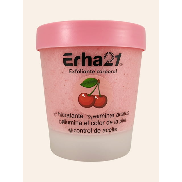 Exfoliante corporal y facial ERHA 21 de cereza