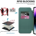 thumbnail image 5 of Compatible with iPhone 13 14 15 16 Case with Magnetic Ring Stand [Compatible with Mag-Safe] [Full Camera Lens Protector] Soft Plating Phone Case for iPhone Green, 5 of 7
