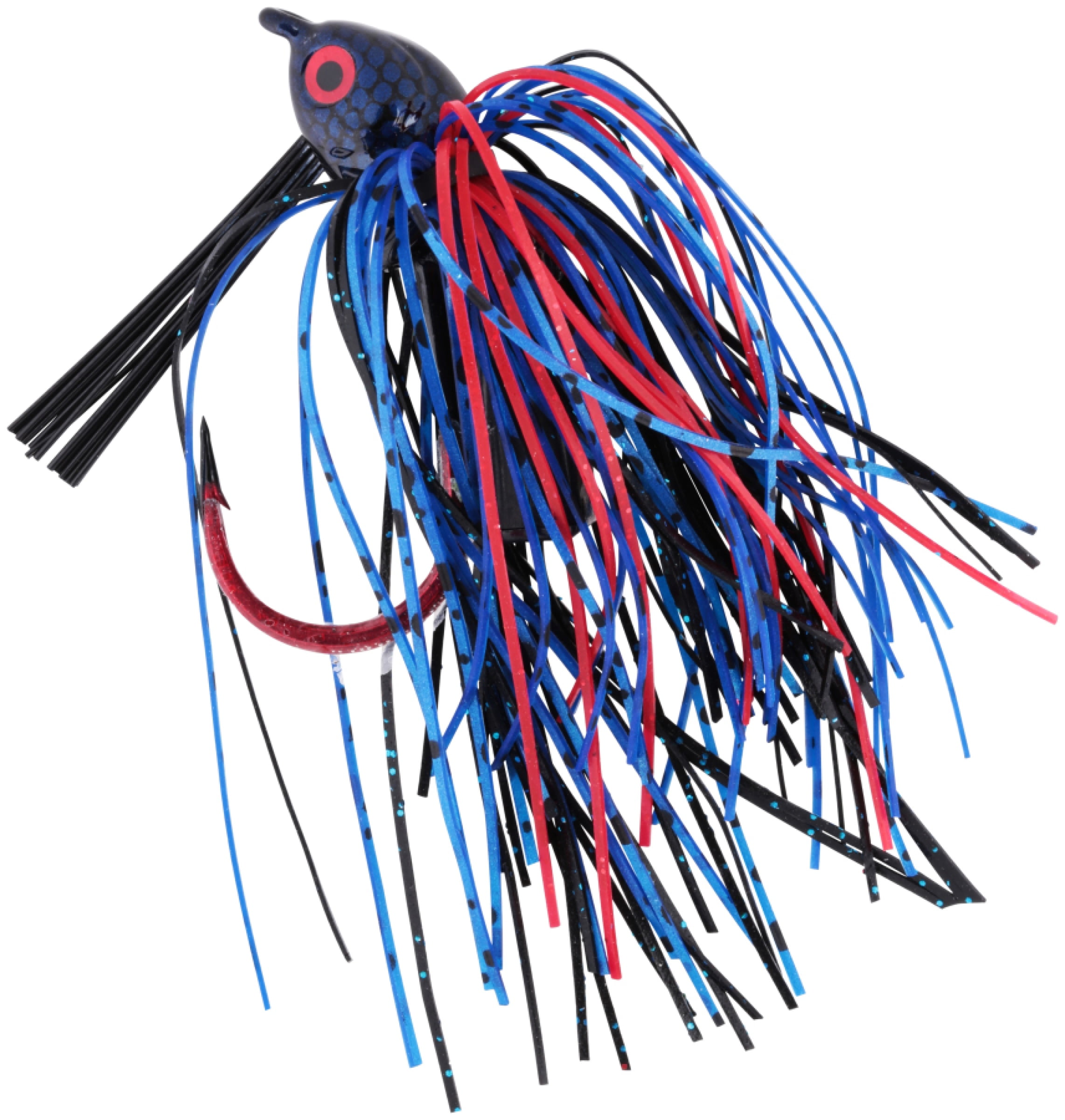 (2 pack) Strike King Premier Pro-Model Jig 3/8oz Bleeding Blue Black Accent Bass Jig