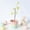 Green, variant on Easter Egg Daisy Sprigs, Artificial Flower Picks with Pastel Eggs for Easter Spring Home Decor
