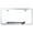 Chrome, variant on Dodge Stripe Laser Etched Logo Cut-Out License Plate Frame (Brushed Chrome)