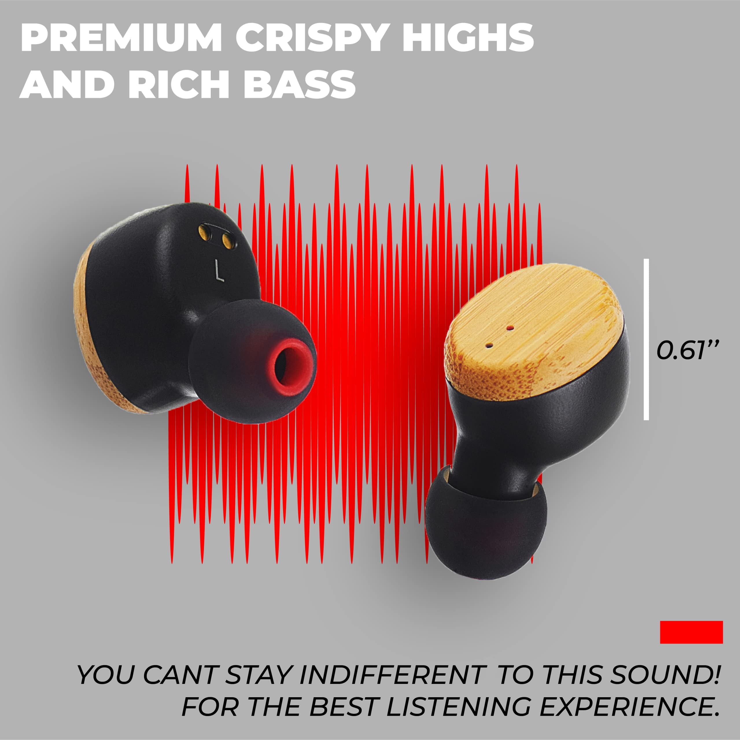 Symphonized SNRGY True Wireless Earbuds – Ear Buds Wireless, Bluetooth Earbuds with Microphone, Earbud in-Ear Headphones, Earbuds Wireless Bluetooth Noise Isolating