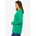 thumbnail image 3 of Woman Within Plus Size Perfect Long-Sleeve Crewneck Tee (Petite Available), 3 of 5