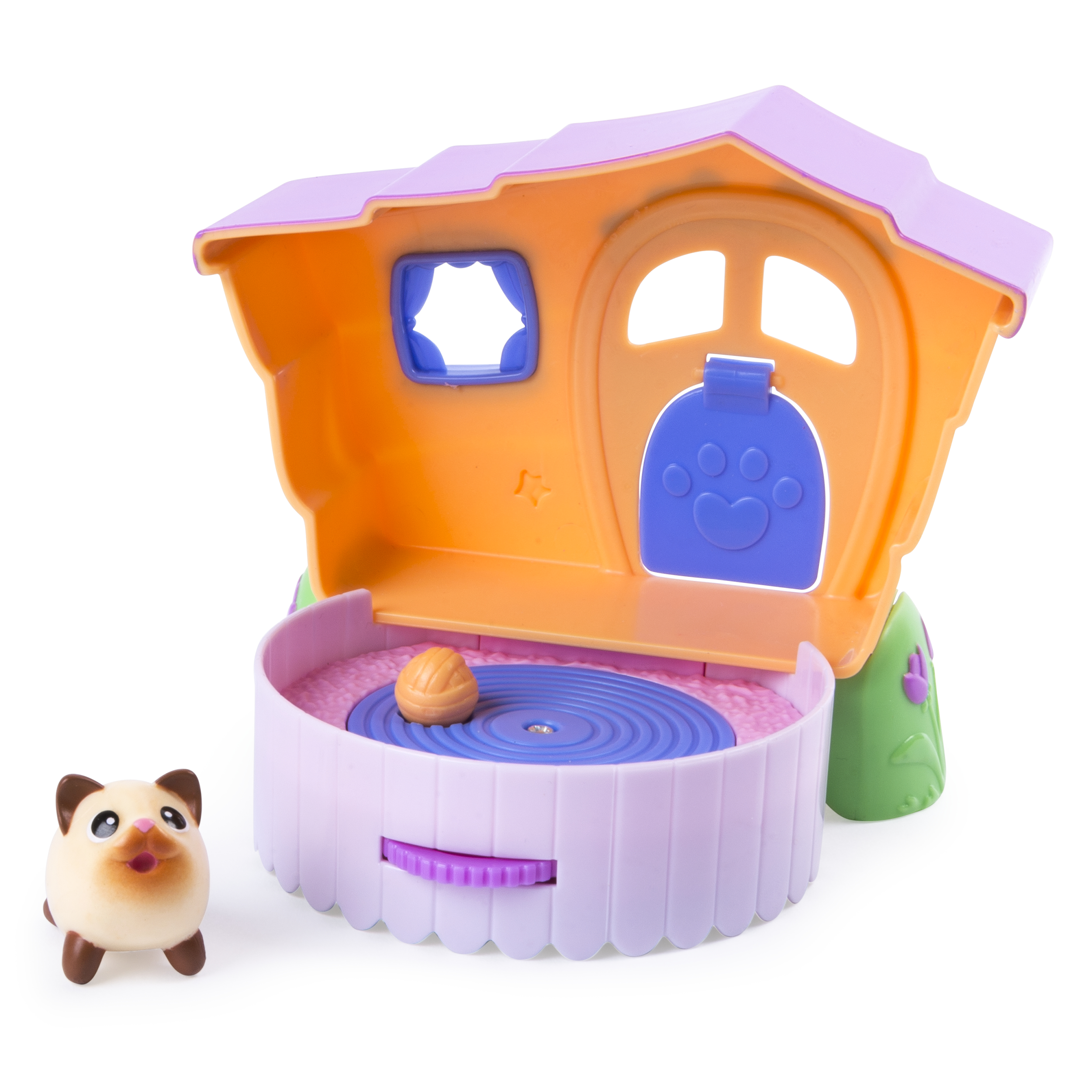 Chubby Puppies & Friends ? 2-in 1 Flip N? Play House Playset with Siamese Kitty Collectible Figure - image 3 of 6