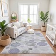 thumbnail image 7 of Addison Rugs Mayfield Premium Machine Washable Transitional Geometric Lavender Rectangle Rug, 3' x 5', 7 of 7