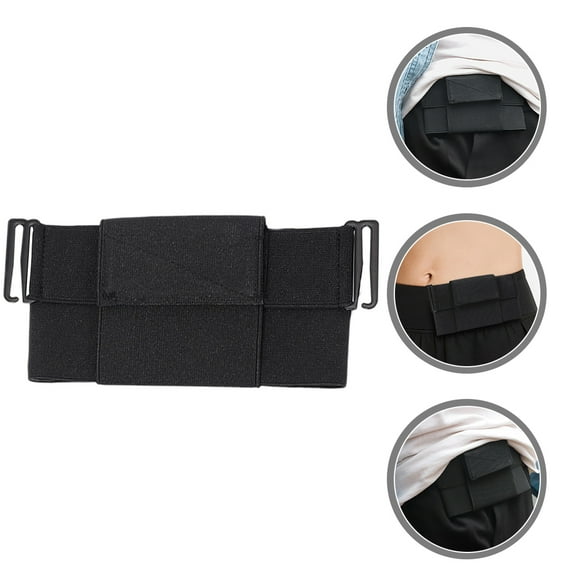 QIFULL Black Nylon Sports Mobile Wallet Lightweight Running Waist Bag Waterproof Phone Storage Pouch