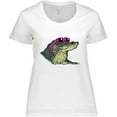 thumbnail image 3 of Inktastic Sunny Gator in Pink Sunglasses Women's Plus Size T-Shirt, 3 of 5
