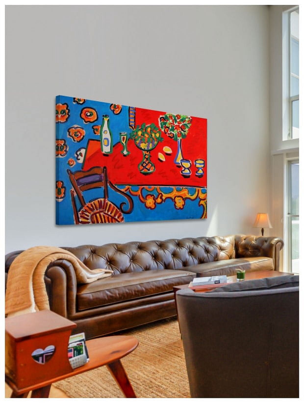 Marmont Hill "Red Table" by Wayne Ensrud Painting Print on Canvas