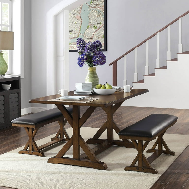 Better homes & gardens granary modern farmhouse dining table dark deals