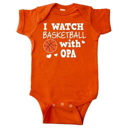 

Inktastic I Watch Basketball with Opa Gift Baby Boy Bodysuit
