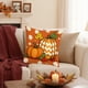 thumbnail image 5 of Thanksgiving Pillow Covers 17.7x17.7 Inches Fall Pumpkin Decorative Pillow Cases With Soft Fabric Hidden Zipper For Home Decor, 5 of 6