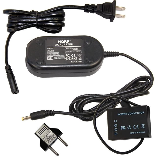 HQRP Kit AC Power Adapter for Fujifilm AC-9V CP-W126 Replacement X-E2 X-E2S X-Pro2 X-T10 Digital Camera + Euro Plug Adapter