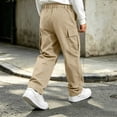 thumbnail image 6 of Edvintorg Boys Cargo Pants Outdoor Elastic Waisted Loose Casual Workout Hiking Pant with Pocket Boys Fashion Size 5-15, 6 of 7