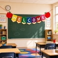 thumbnail image 2 of 16.4 Ft Welcome Banner,Colorful Pre-strung Cardstock Hanging Decor for Teacher Office Home Semester Begin Party, 2 of 7
