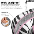 thumbnail image 5 of Insulated Lunch Bag for Women, Floral Print Oxford Fabric Lunch Box, Leakproof Thermal Cooler Tote for Work, School & Picnic, Leopard Animal Print, 5 of 5