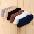 thumbnail image 3 of Winter Fuzzy Socks Men – Soft Coral Fleece Sleep Socks for Men, Cozy Thermal Plush Socks for Bedroom, Lounge & Boots, 3 of 6